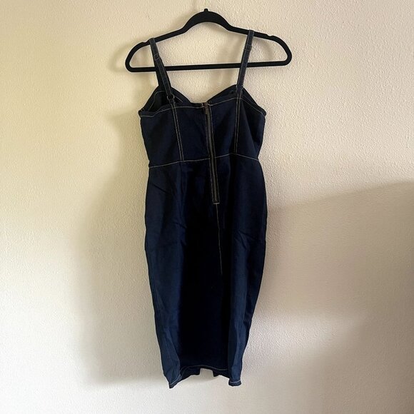 Material Girl Dresses Material Girl Stretch Denim Corset Dress - Picture 3 of 5